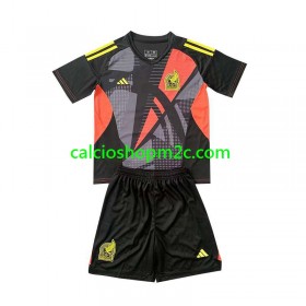 Messico Portiere Bambino Maglia Prima 2024 Manica Corta (+ Pantaloncini)
